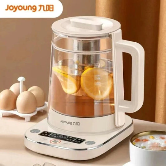 Joyoung Eletric Glass Kettle With Tea Basket Multipole Cooking Boiler 1.5L