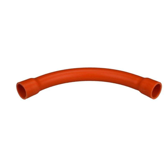 32mm 90° PVC Sweep Bend Orange Heavy Duty R=305mm - Star Sparky Direct