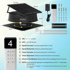 AUTORY | Solar Roof Ventilation Fan | Wireless Power with Remote Control