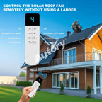 AUTORY | Solar Roof Ventilation Fan | Wireless Power with Remote Control