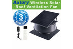 320mm Solar Roof Ventilation Fan, Hybrid Solar & Wireless Power with Remote Control