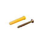 separate look of the yellow anchor and screw