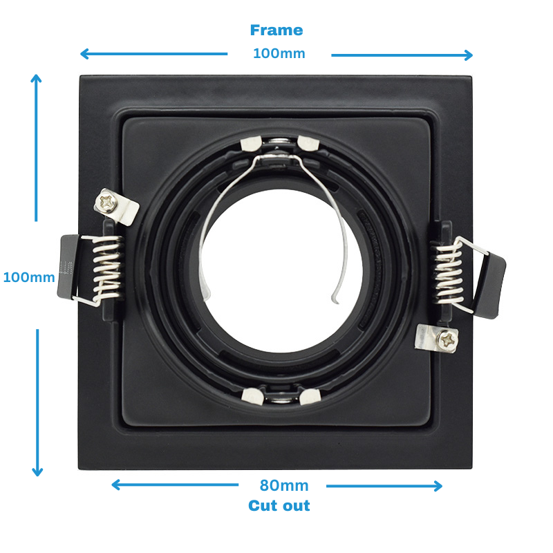 Multistar Downlight Adjustable Frame Square - 80mm x 80mm Cut-Out