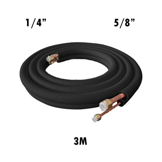 1/4'' 5/8'' Air Conditioner Pair Coil Tube Insulated Copper Pipes 3M/5M