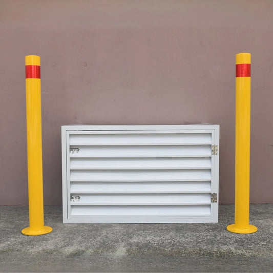 Solar Battery + 2 Surface Mounted Safety Bollard