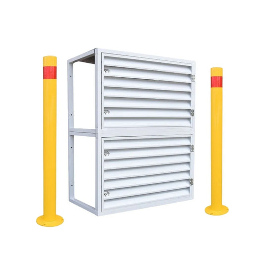 Solar Battery + 2 Surface Mounted Safety Bollard