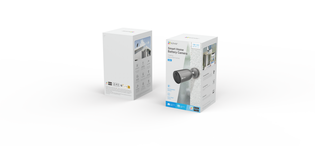 EB3 | 2K | 3MP | Solar Panel Kit Included | Standalone Smart Home Battery Camera | EZVIZ |