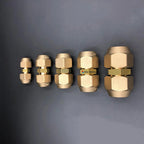 Free Welding Brass AC Pipe Reducing Union + 2 Flare Nuts