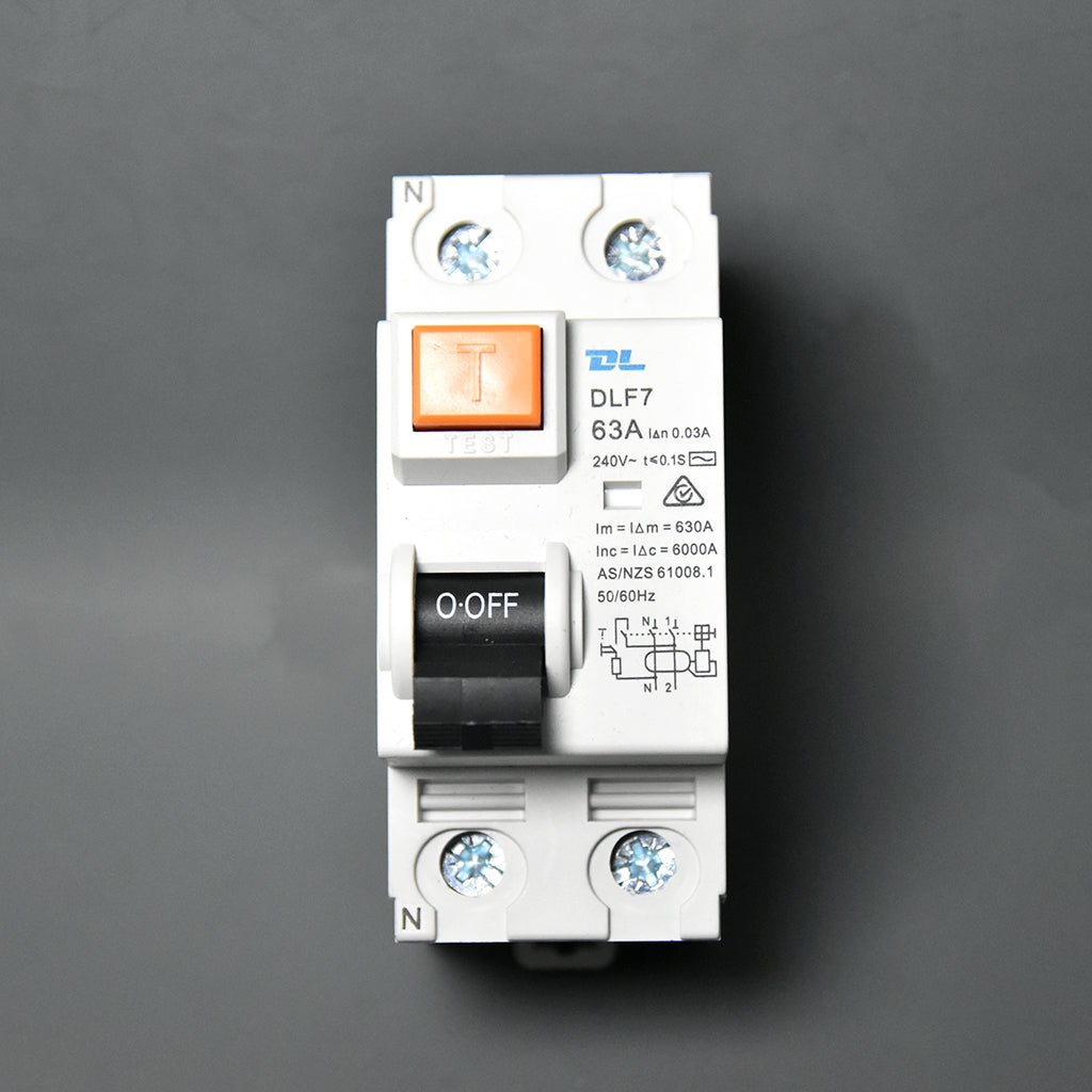 2 Pole 63A RCD Residual Circuit Breaker 6KA Star Sparky Direct