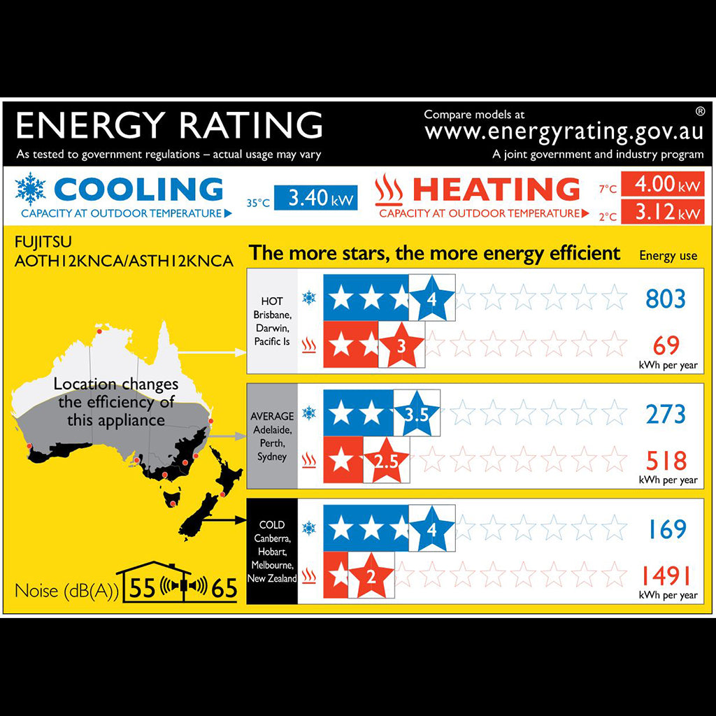 3.4kW | Fujitsu | Comfort Series | Split System