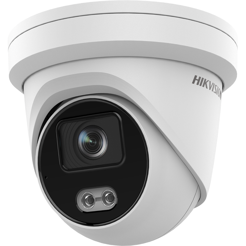 Hikvision DS-2CD2347G2-LU 4MP Gen2 ColorVu Turret Camera with Acusense & Mic 30m White LED 4mm