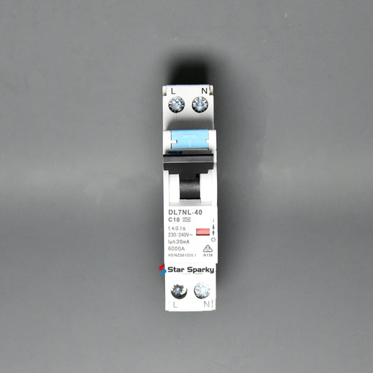 A Type Single pole RCBO 6KA Star Sparky Direct 10A