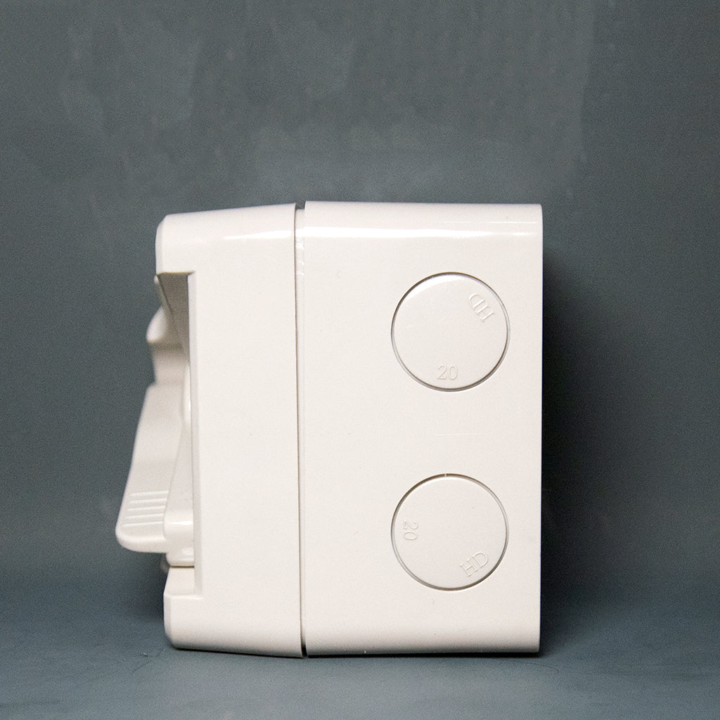 Lockable Mini Weather Protected Isolator Switch 2 Pole 20A-Carton Size Available