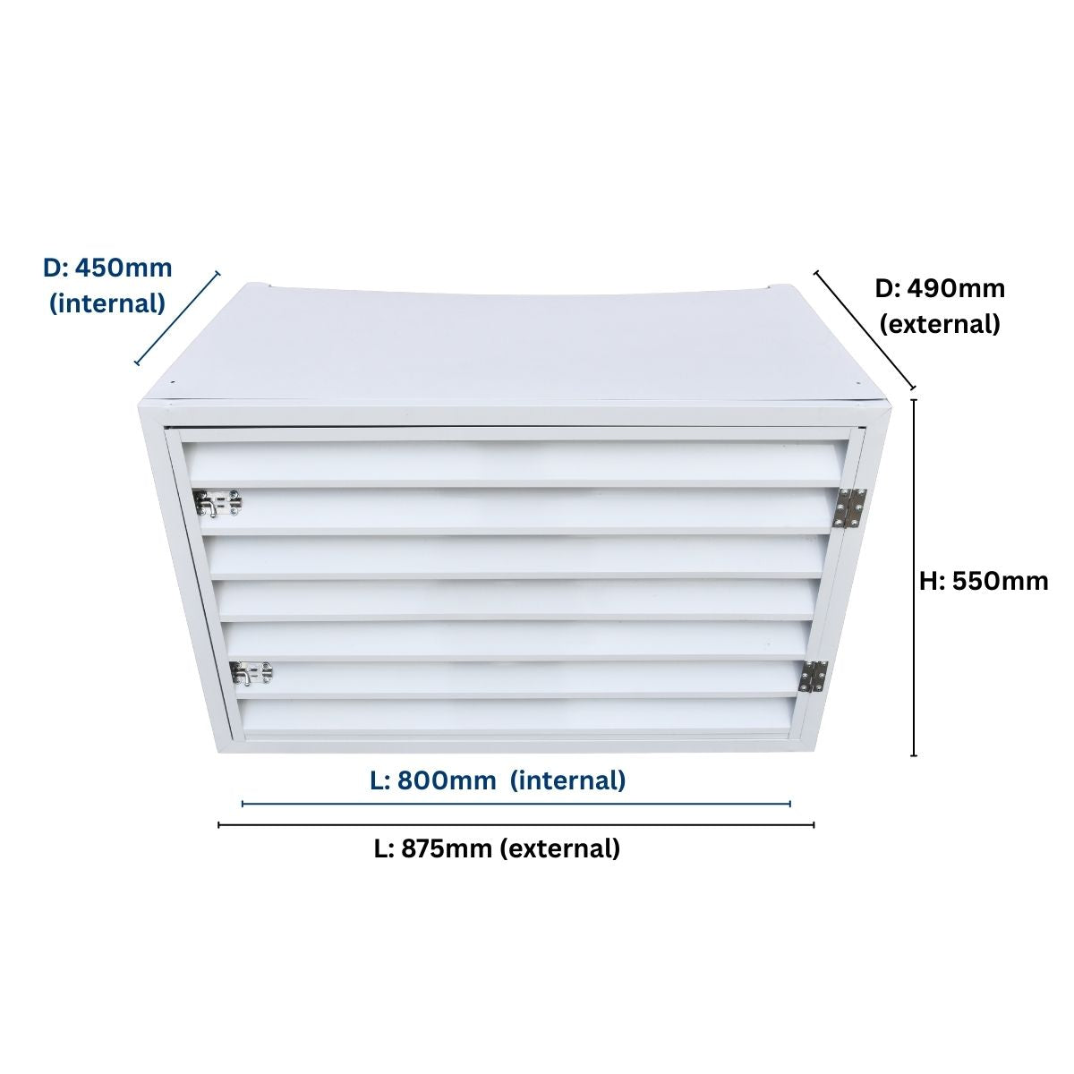 Solar Battery Cover - Aluminum Protective Enclosure