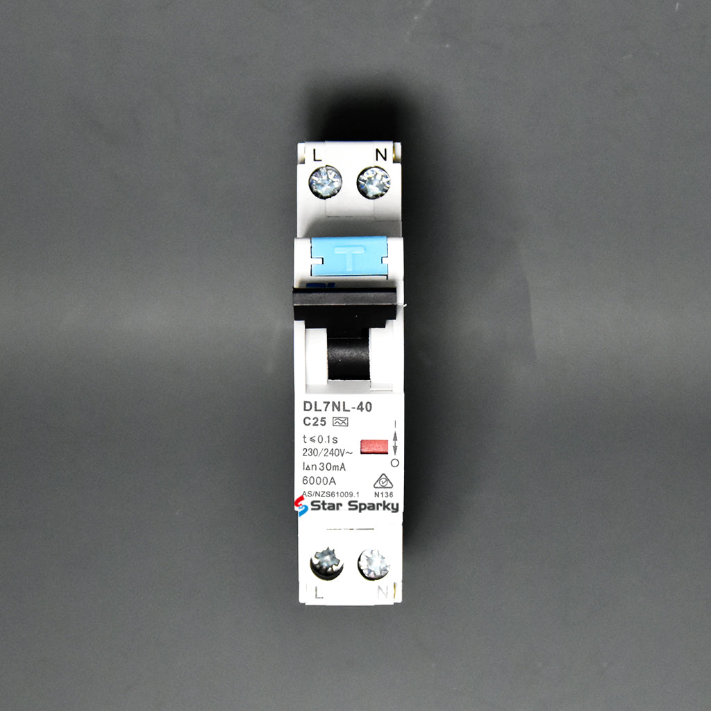 A Type Single pole RCBO 6KA Star Sparky Direct 25A