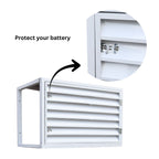 Solar Battery Cover - Aluminum Protective Enclosure
