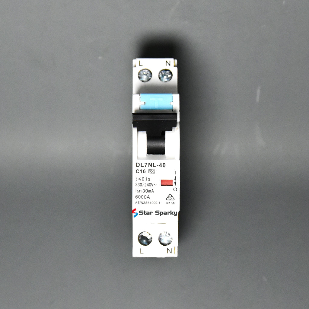 A Type Single pole RCBO 6KA Star Sparky Direct 16A