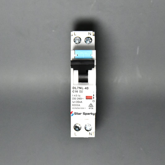 A Type Single pole RCBO 6KA Star Sparky Direct 16A