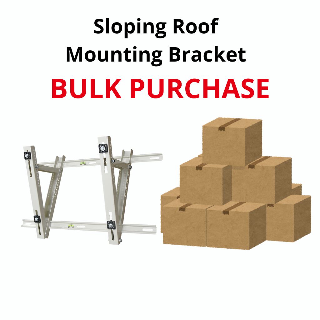 Air Conditioner Sloping Roof Mounting Bracket Powder-Coated - 1 Carton (4 Sets)