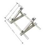 Air Conditioner Sloping Roof Mounting Bracket Powder-Coated - 1 Carton (4 Sets)