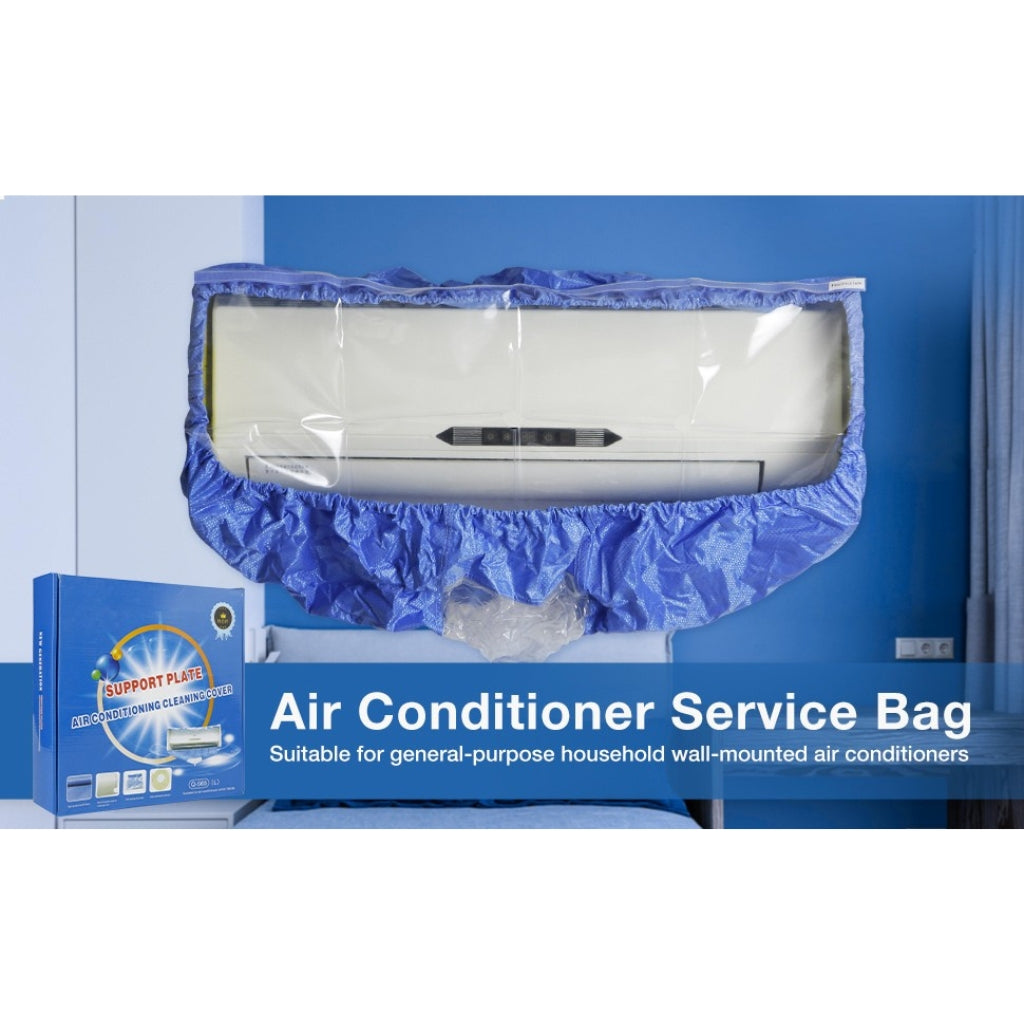 Whole display of air conditioner cleaning bag cover