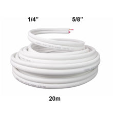 Load image into Gallery viewer, 1/4&quot;X0.81+5/8“X1.02 Air Condition Pair coil with White insulation_20M