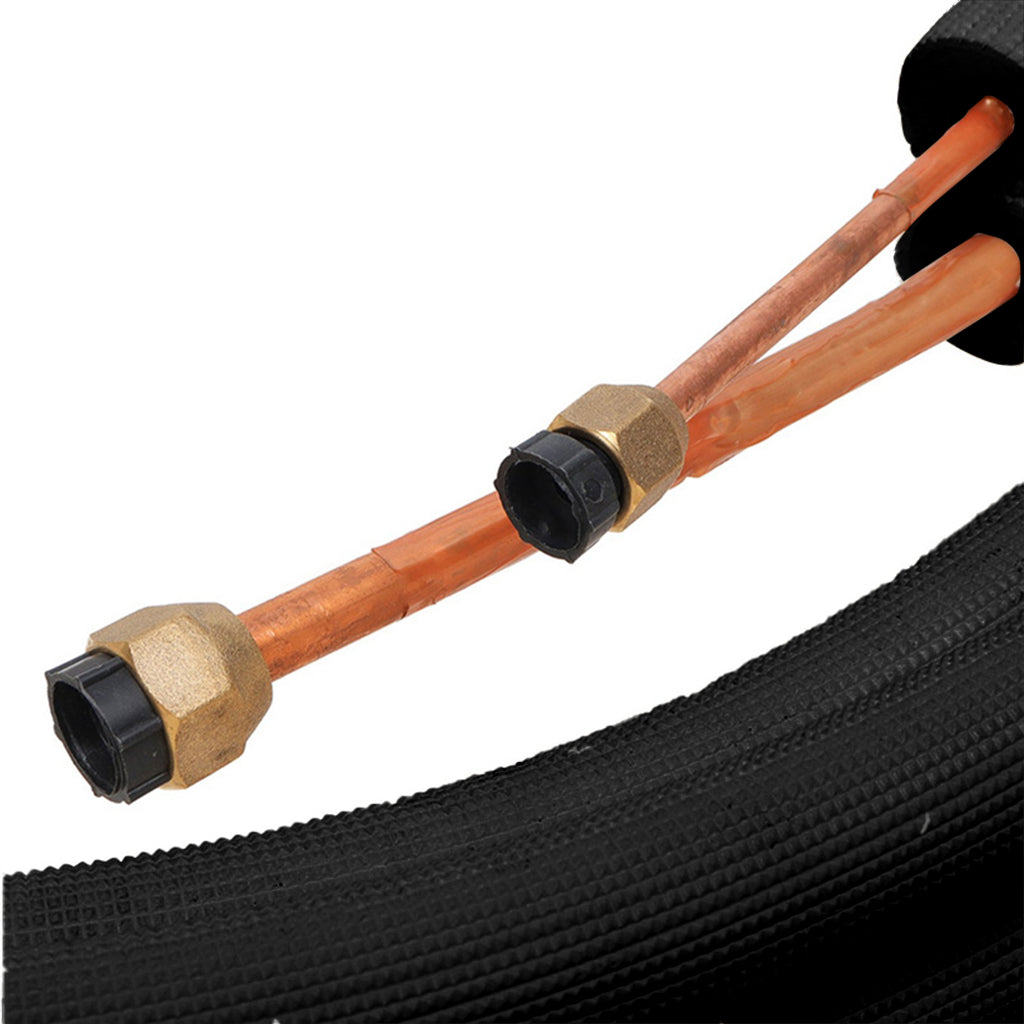 3M/5M Air Conditioner Pair Coil Tube 1/4'' 1/2'' Insulated Copper Pipes 5