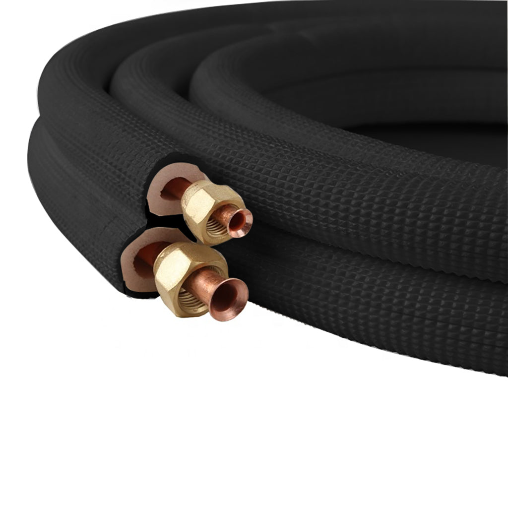 3M/5M Air Conditioner Pair Coil Tube 1/4'' 1/2'' Insulated Copper Pipes 
