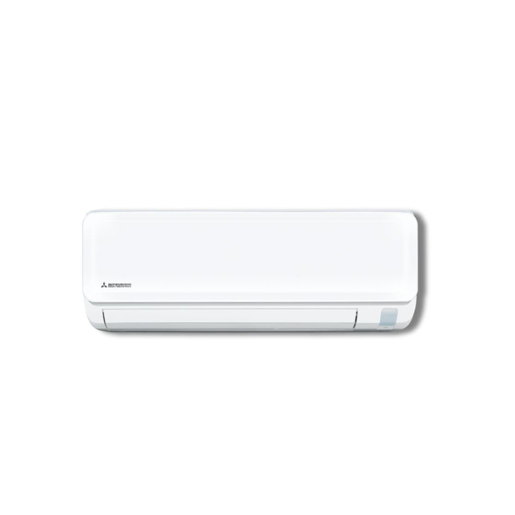 White air conditioner on a white background