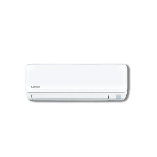 White air conditioner on a white background