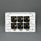 6 Gang Light Switch Vertical 10A 250V - KS312 - Star Sparky Direct