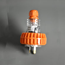 Load image into Gallery viewer, 3 Pin 15A Weatherproof Male Plug Orange Star Sparky
