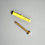 150 Sets of 6x40mm Plastic Wall Plugs Anchors with Self-tapping Screws