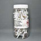 100 Pcs x Nail in plug round head Anchor Knock-in - Star Sparky Direct