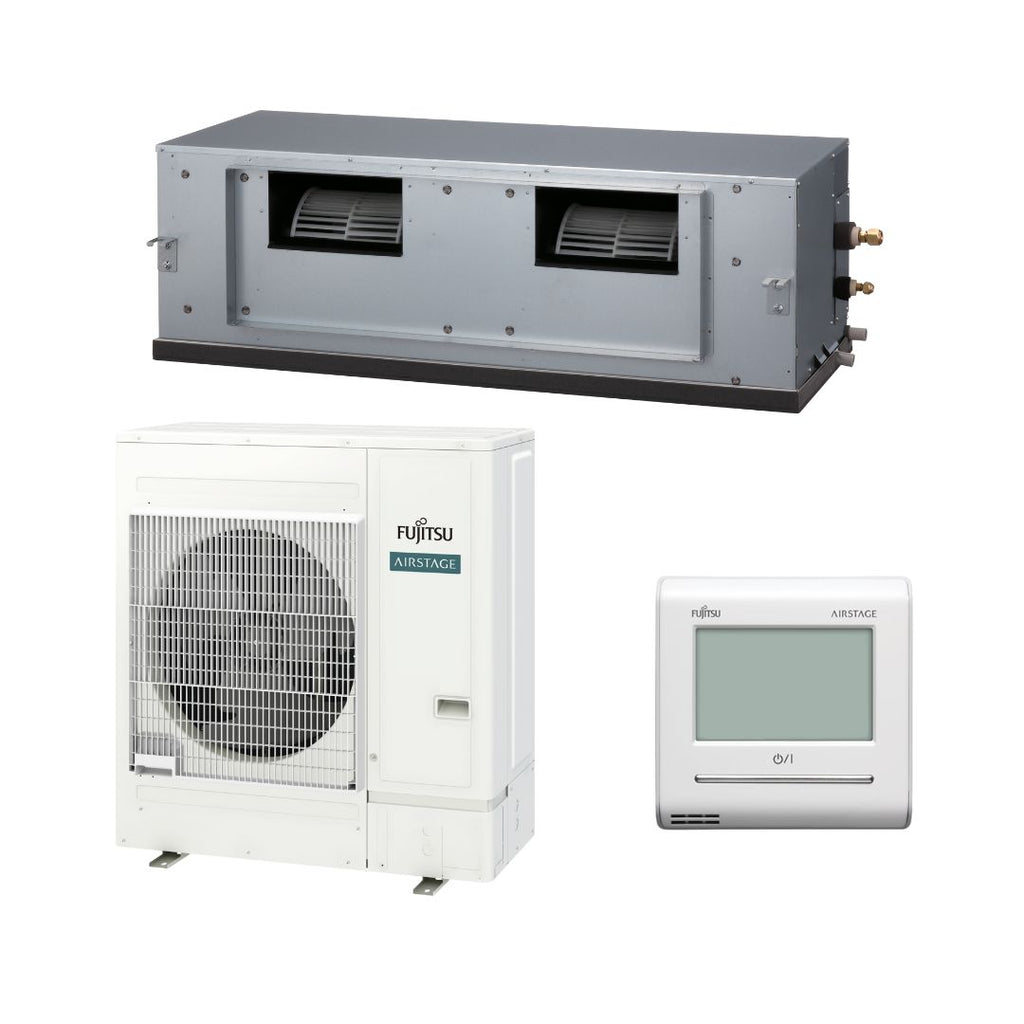Fujitsu R D Fujitsu R32 High Static Series 1Ph Ducted System Reverse Cycle | 12.5 ...