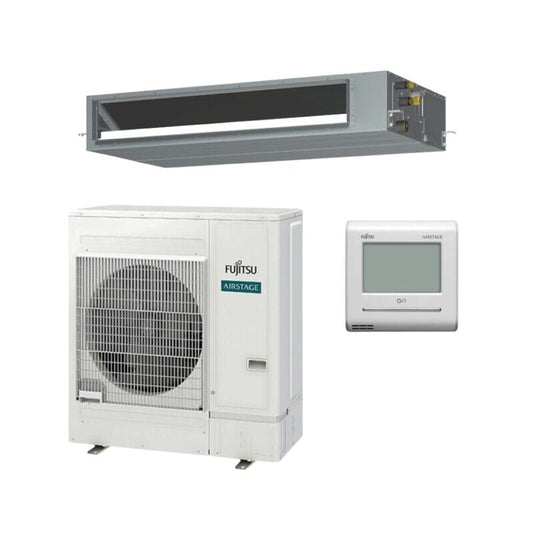 Fujitsu R32 Mid Static Slimline Series 1Ph Ducted System Reverse Cycle | 12.5 kW | Whole Home Cooling & Heating