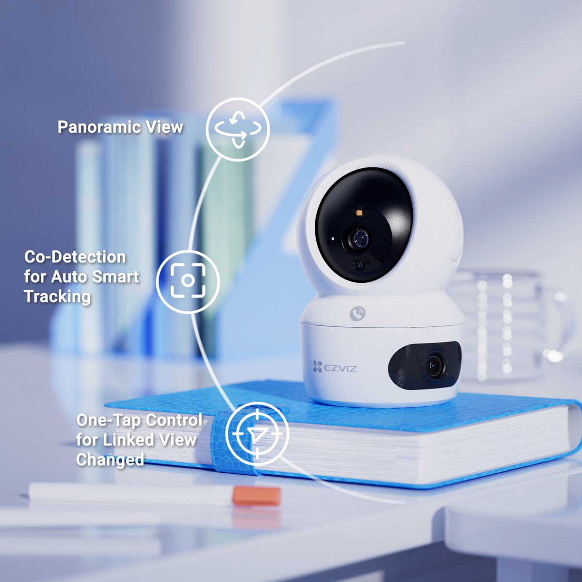 H7c Dual | 4MP | 2K+ | Dual-Lens Pan & Tilt Wi-Fi Camera | EZVIZ|