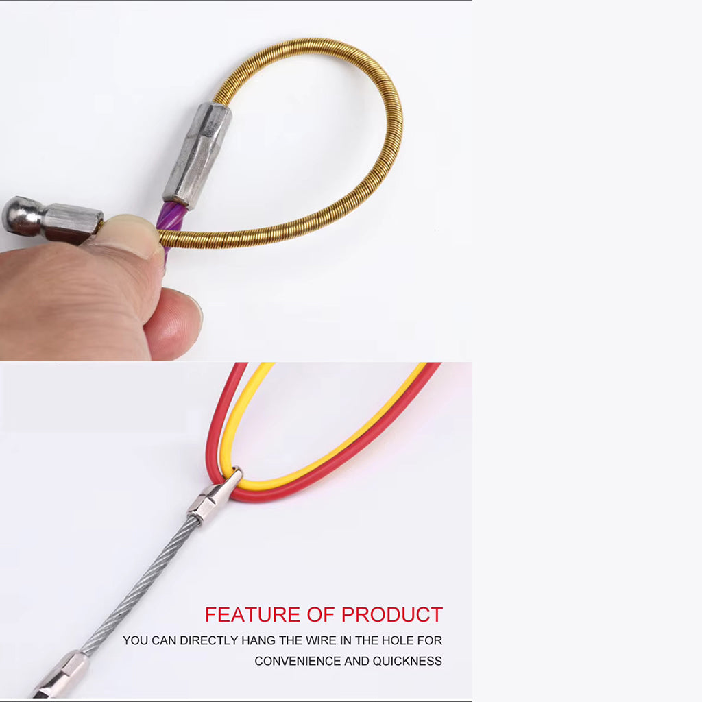 Electrician Cable Puller Tool | Purple Coated Steel | 5M