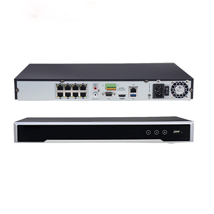 Hikvision 8ch PoE CCTV NVR, 80Mbps 8 PnP ports, 4K, 2 HDD Bay + NO HDD/3TB HDD