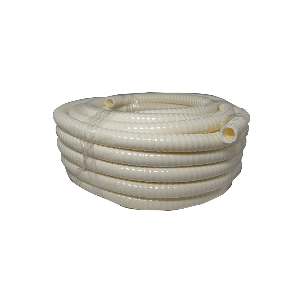Insulated Drain Pipe | 19mm x 20M | Creamy White Star Sparky  Direct