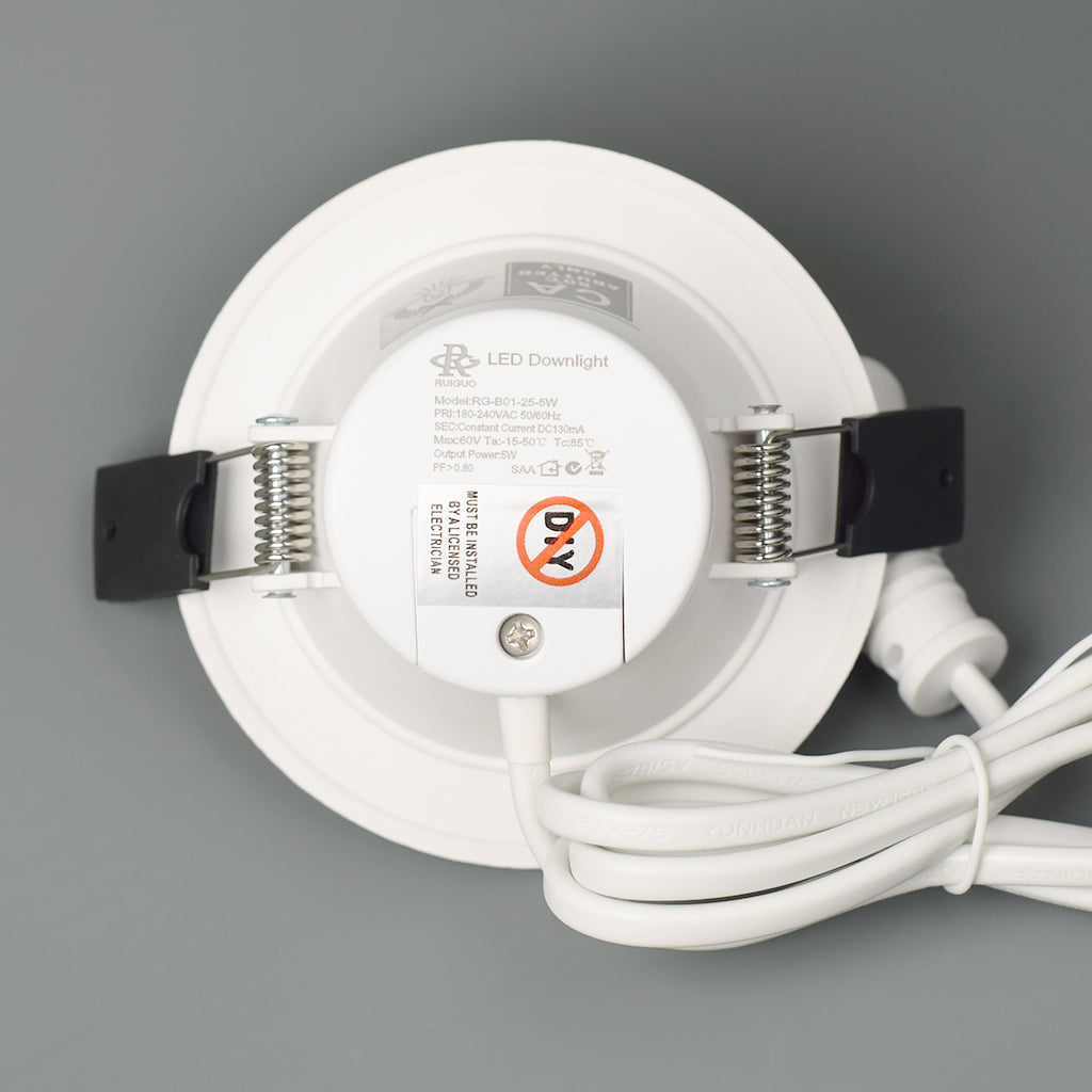 RuiGuo Single Colour 7W LED Downlight 4000K| 20 pcs