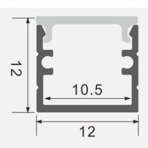 2m Project LED Strip & Extrusion Kit Aluminium Channel-PICK UP ONLY