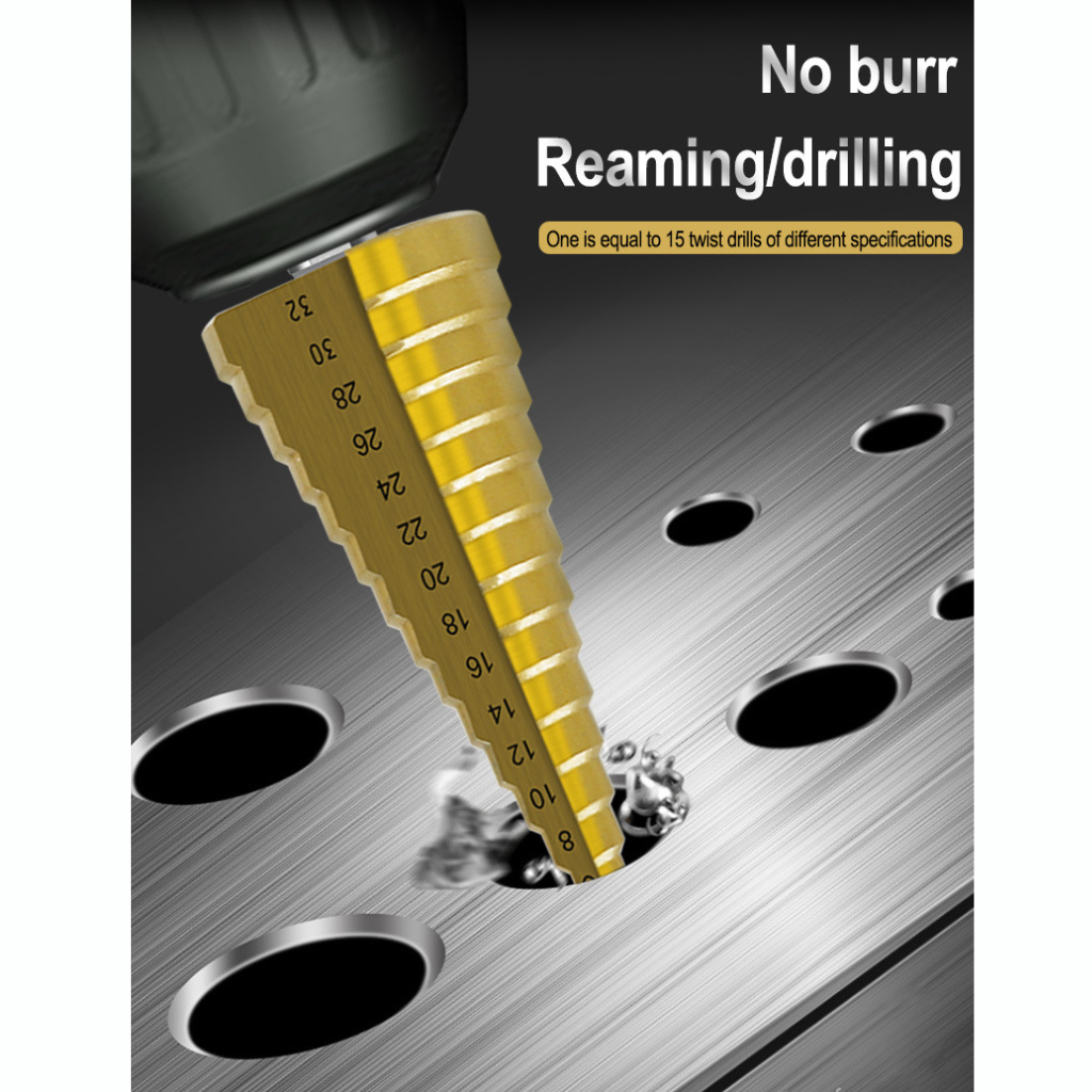 Metal Woodworking Reamer Step Drill Bit