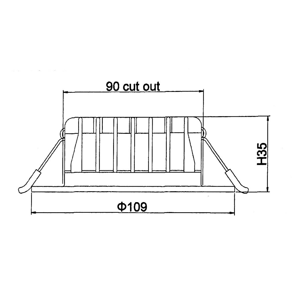 RuiGuo Single Colour LED Downlight Warm White/Natural White/Cool White