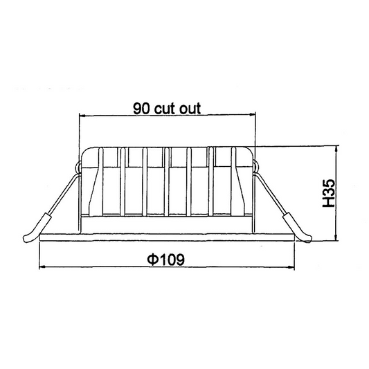 RuiGuo Single Colour LED Downlight Warm White/Natural White/Cool White