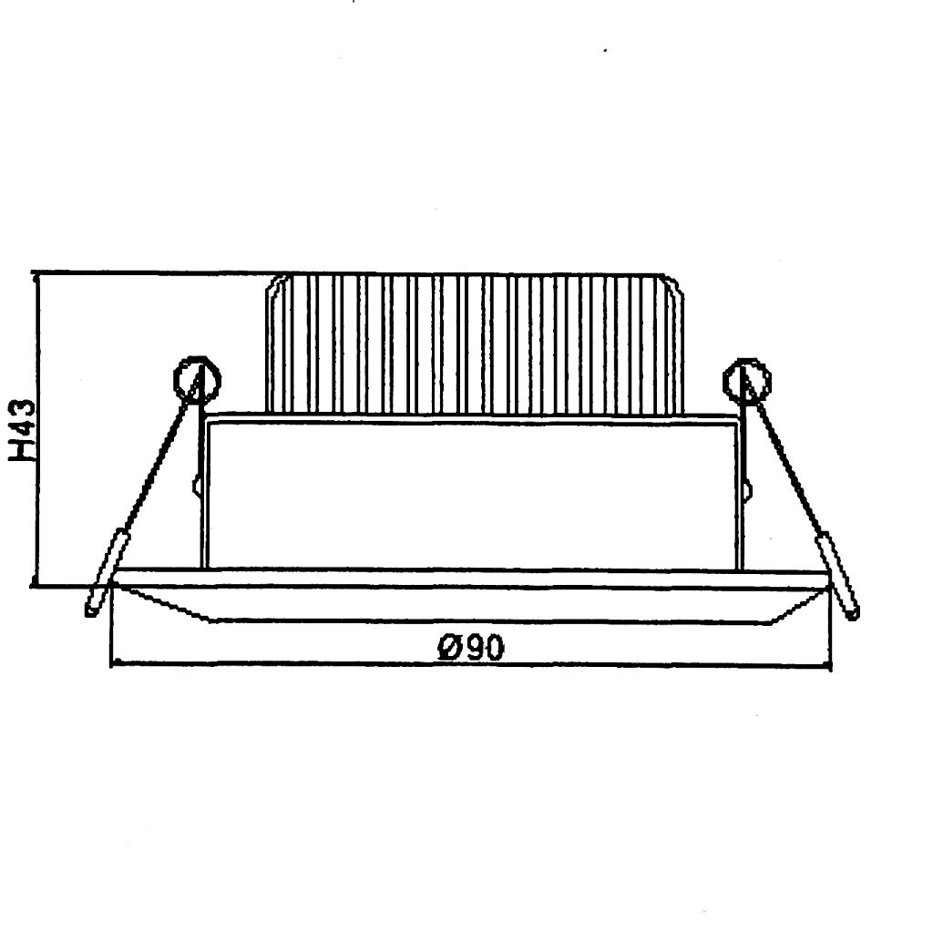 RuiGuo Single Colour 7W LED Downlight 4000K| 20 pcs