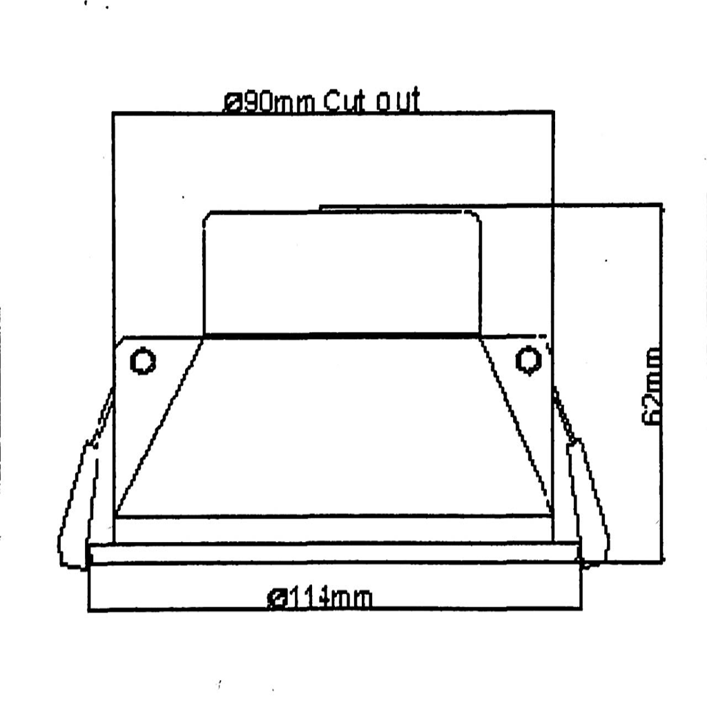 RuiGuo Single Colour 9W LED Downlight 4000K| 20 pcs