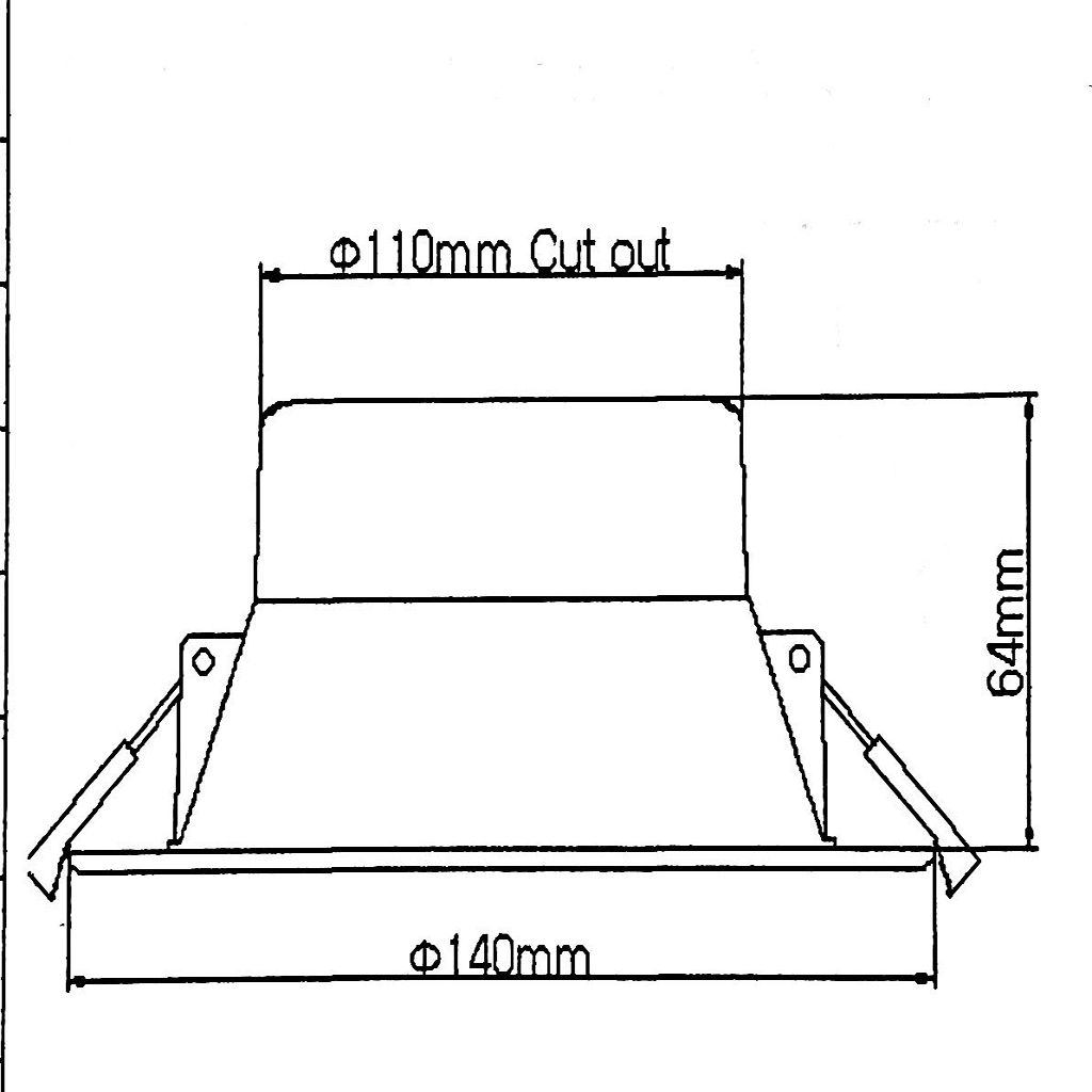 RuiGuo Single Colour 12W LED Downlight 4000K| 20 pcs