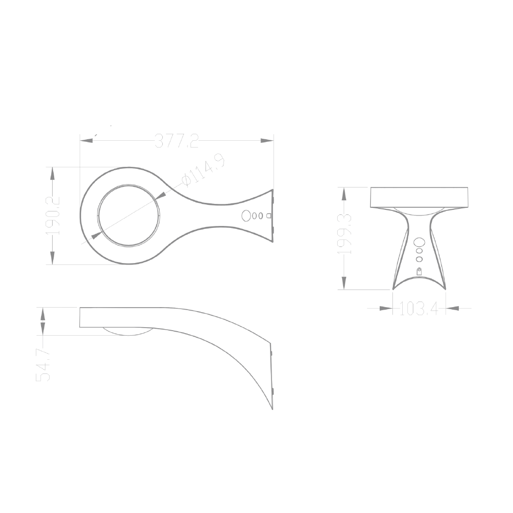 Solar Wall Light Multi-purpose Lights Modern Style waterproof solar led exterior wall light