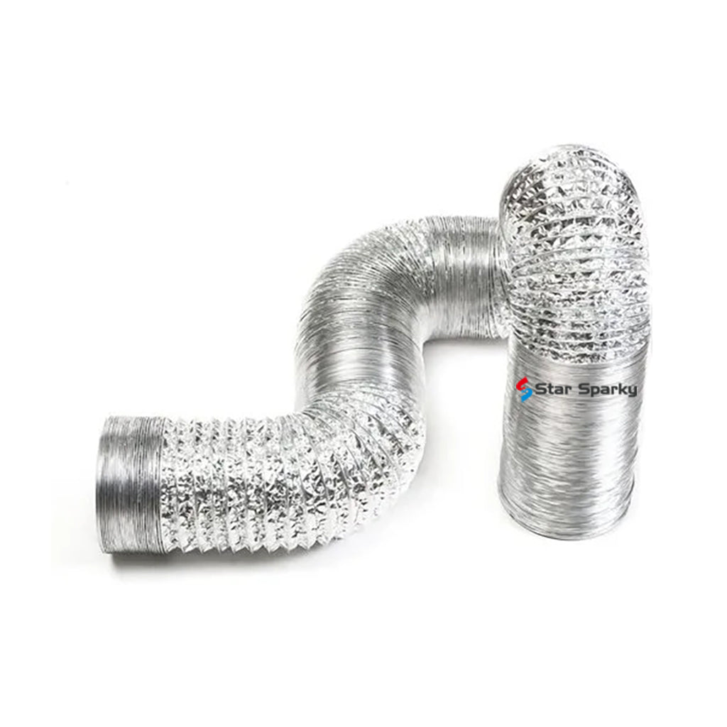 Core Flexible Ducting Silver Aluminium Air Ducting 125mm*9M